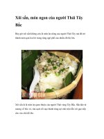 Xôi sắn, món ngon của người Thái Tây Bắc docx