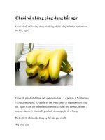 Chuối và những công dụng bất ngờ doc