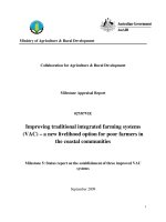 Báo cáo khoa học nông nghiệp 