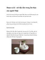 Rượu sa kê - nét độc đáo trong ẩm thực của người Nhật ppt