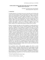 Báo cáo khoa học nông nghiệp 