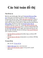 Các bài toán đồ thị pptx