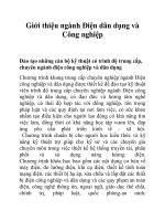 Giới thiệu ngành Điện dân dụng và Công nghiệp ppt