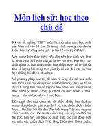 Môn lịch sử: học theo chủ đề ppt