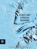 united nations environment programme annual report 2007 UNEP