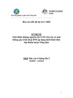 Báo cáo nghiên cứu nông nghiệp 