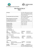 Báo cáo nghiên cứu nông nghiệp 