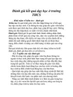 Đánh giá kết quả dạy học ở trường THCS docx