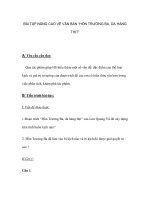 BÀI TẬP NÂNG CAO VỀ VĂN BẢN “HỒN TRƯƠNG BA, DA HÀNG THỊT”A/ Yêu cầu cần pot