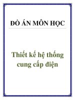 Đồ án môn học Thiết kế hệ thống cung cấp điện potx