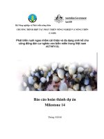 Báo cáo nghiên cứu nông nghiệp 