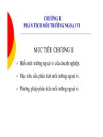 Chương 2: Phân tích môi trường ngoại vi potx