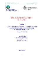 Báo cáo nghiên cứu nông nghiệp 