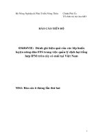 Báo cáo nghiên cứu nông nghiệp 