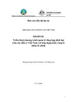 Báo cáo nghiên cứu nông nghiệp 