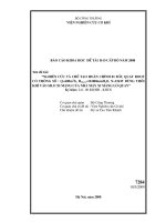 nghiên cứu và chế tạo hoàn chỉnh 01 đầu quạt root có thông số : Q=600m 3 /h, h max =10.000mmh 2 o, n=15kw dùng thổi khí vào silo xi măng của nhà máy xi măng lò quay