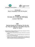 Báo cáo nghiên cứu nông nghiệp 