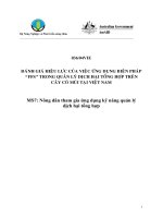 Báo cáo nghiên cứu nông nghiệp 