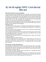 Kỳ thi tốt nghiệp THPT: Cách làm bài hiệu quả ppt