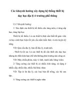 Các khuynh hướng xây dựng hệ thống thiết bị dạy học địa lý ở trường phổ thông ppt