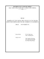 nghiên cứu xây dựng tiêu chuẩn và các bài đo kênh thuê riêng sdh tốc độ 155mbits và 622mbits