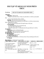 BÀI TẬP VỀ KHẢO SÁT HÀM PHÂN THỨC pdf