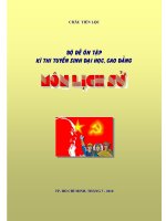 Bồ đề ôn tập kỳ thi tuyển sinh đại học, cao đẳng môn lịch sử 2012 ppt