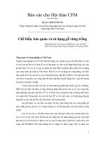 Báo cáo nghiên cứu nông nghiệp 