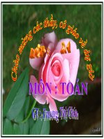 Giáo án môn toán lớp 2 