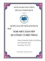 kỹ năng giao tiếp qua mail và điện thoại