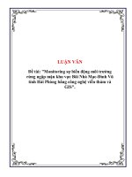 Đề tài tốt nghiệp “ Monitoring sự biến động môi trờng rừng ngập mặn khu vực Bãi Nhà Mạc-Đình Vũ tỉnh Hải Phòng bằng công nghệ viễn thám và GIS” pot