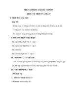 THỰC HÀNH VỀ SỬ DỤNG MỘT SỐ KIỂU CÂU TRONG VĂN BẢN pptx