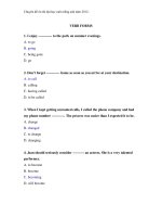 Chuyên đề ôn thi đại học môn tiếng anh năm 2012 : VERB FORMS potx