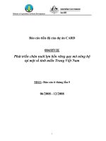 Báo cáo nghiên cứu nông nghiệp 