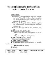 THỰC HÀNH GIẢI TOÁN BẰNG MÁY TÍNH CẦM TAY potx