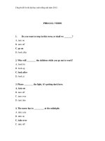 Chuyên đề ôn thi đại học môn tiếng anh năm 2012 : PHRASAL VERBS potx