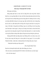 CHUYÊN ĐỀ I - BLUYỆN TỪ VÀ CÂU pdf