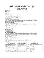 TIẾT 19-TÊN BÀI: ÔN TẬP CHƯƠNG I pot