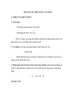 BÀI TẬP VỀ THẾ NĂNG. CƠ NĂNG potx