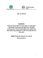 Báo cáo nghiên cứu nông nghiệp 