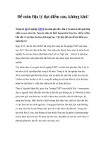 Để môn Địa lý đạt điểm cao, không khó! pdf