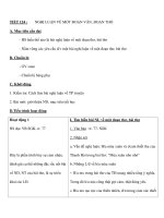 TIẾT 124 :NGHỊ LUẬN VỀ MỘT ĐOẠN VĂN, ĐOẠN THƠ potx