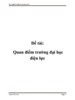Đề tài: Quan điểm trường đại học điện lực docx