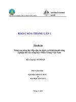 Báo cáo nghiên cứu nông nghiệp 