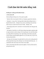 Cách làm bài thi môn tiếng Anh ppt