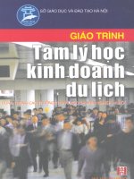 Giáo trình tâm lý học kinh doanh du lịch part 1 doc
