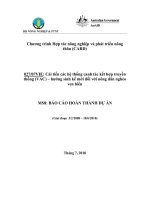 Báo cáo nghiên cứu nông nghiệp 