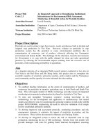 Báo cáo nghiên cứu nông nghiệp 