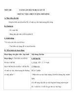 TIẾT 100 : CÁCH LÀM BÀI NGHỊ LUẬN VỀ MỘT SỰ VIỆC, HIỆN TƯỢNG ĐỜI SỐNG docx