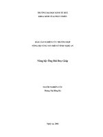 Báo cáo nghiên cứu nông nghiệp 